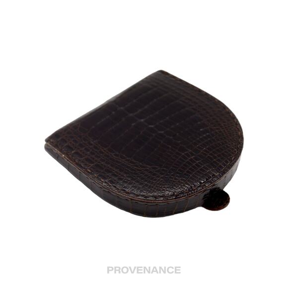 🔴 Gucci Coin Wallet - Dark Chocolate Crocodile - Picture 4 of 6